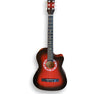 Happy 038C 6-Steel String  Acoustic Guitar - Red
