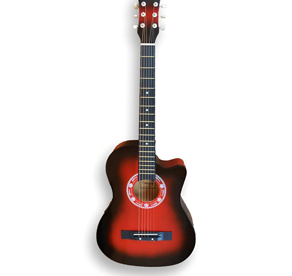 Nofeka Uganda Acoustic Guitars Happy 038C 6-Steel String  Acoustic Guitar - Red