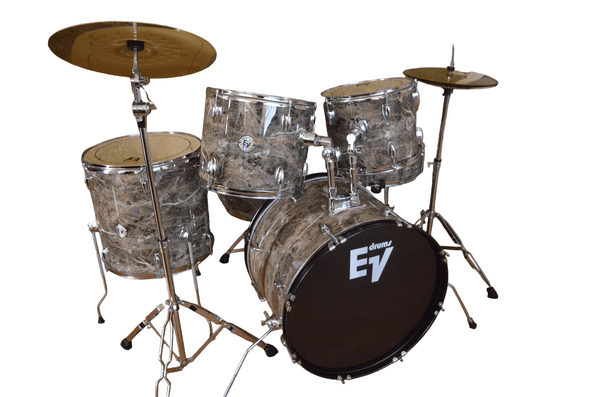 Nofeka Uganda Acoustic Drums EV Professional Audio 5-piece Complete Drum Set with Cymbals