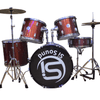 Micheal Acoustic Drums Si Sound 5-piece Complete Drum Set with Cymbals - Red