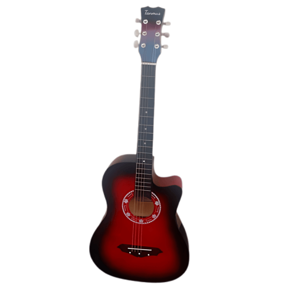 Nofeka Uganda Acoustic Guitars Tanmus 038C 6-Steel String  Acoustic Guitar - Red