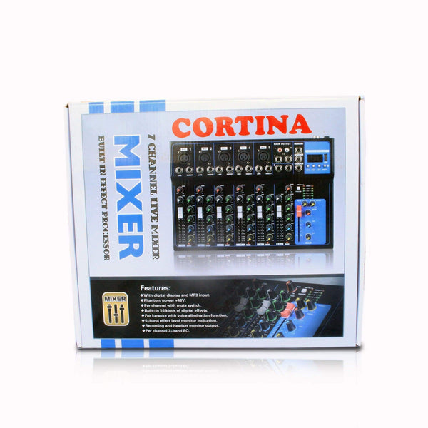 Cortina 7-channel Fully Loaded Live Sound Mixer.