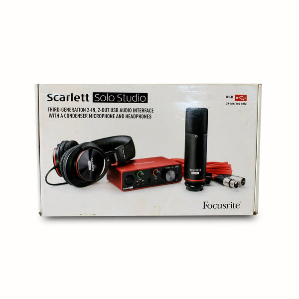 Focusrite Scarlett Solo Studio Sound Card.