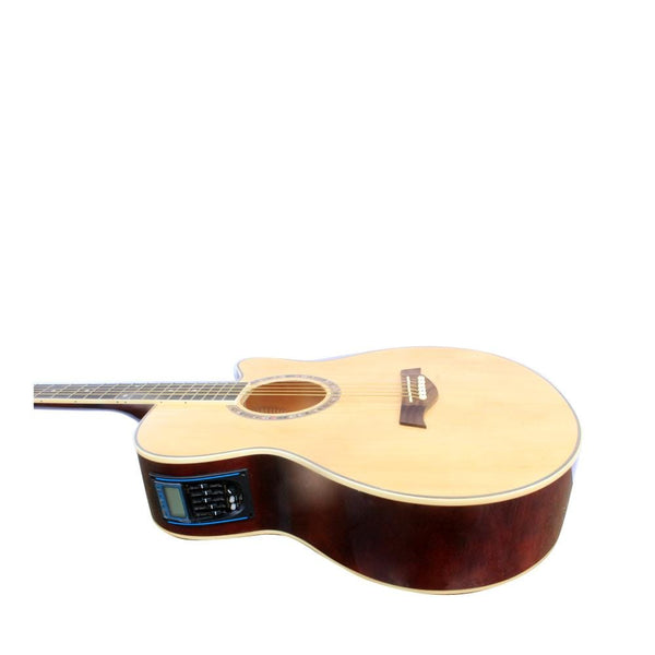 Happy HA-408EQ 6 Steel Strings Acoustic Electric Guitar.