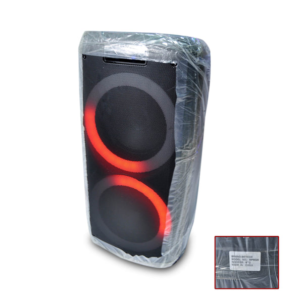 Rechargeable Speaker with Mega Bass Button.
