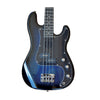 Nofeka Uganda Bass Guitars SY Audio 4-string Right-handed Electric Bass Guitar - Metallic Blue