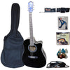 Tayste T411-BK 6-Steel String Acoustic-electric Guitar Pack - Black