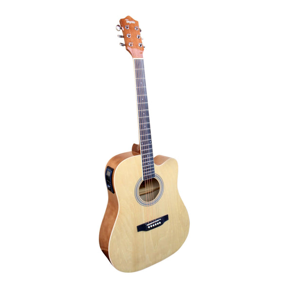 Nofeka Uganda Guitars Natural Brown Tayste T411-N 6-Steel String Acoustic-electric Guitar - Natural Brown