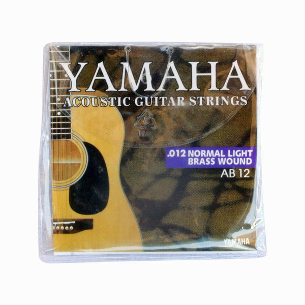 Yamaha AB 12 .012 Normal Light Brass Wound Guitar Strings.