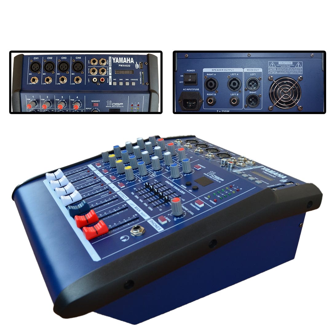 Yamaha PMX402D Digital Multi Effects 4 Channel Amp Mixer