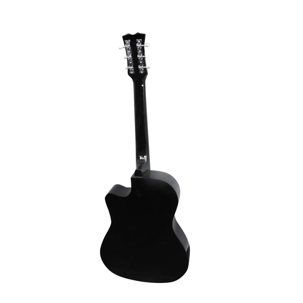 Nofeka Uganda Acoustic Guitars Yawara 038C 6-Steel String Dreadnought Acoustic Guitar - Black