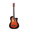 Nofeka Uganda Acoustic Guitars Yawara 038C 6-Steel String Dreadnought Acoustic Guitar - Brown