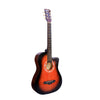 Nofeka Uganda Acoustic Guitars Brown Yawara 038C 6-Steel String Dreadnought Acoustic Guitar - Brown