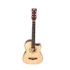 Yawara 038C 6-Steel String Dreadnought Acoustic Guitar - Natural Brown