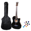 Yawara 038C 6 String Dreadnought Acoustic Guitar Pack - Black